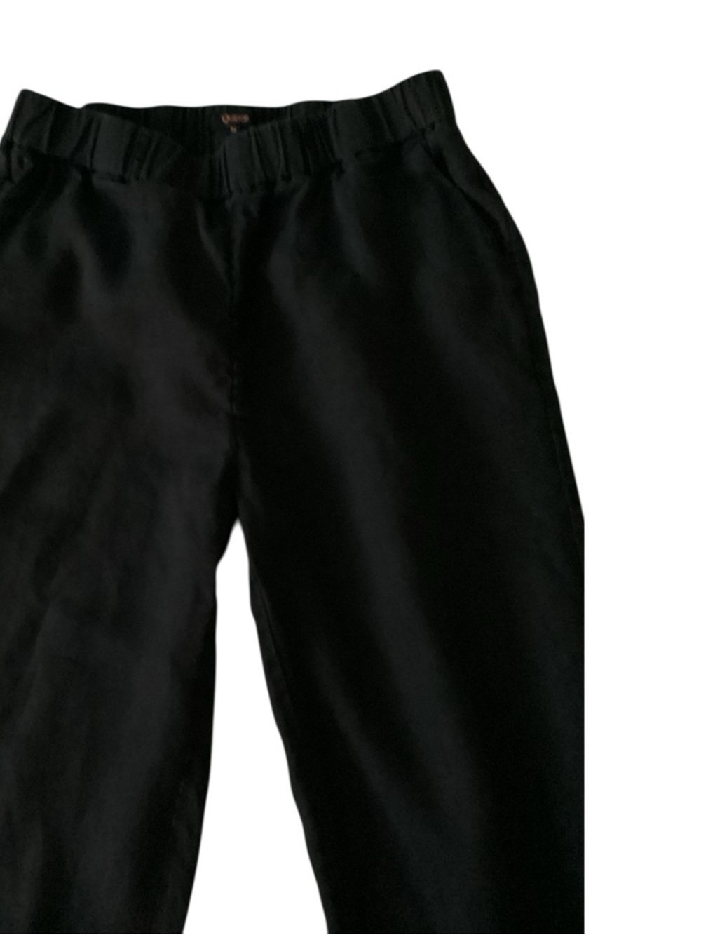 Quince Black European Style Linen Pants Misses size M - Picture 3 of 6